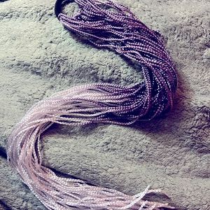 Braid fall hair tie extension